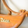 Ukiran Kayu Jati Custom Nama Anak - Desain Perahu Kapal Layar